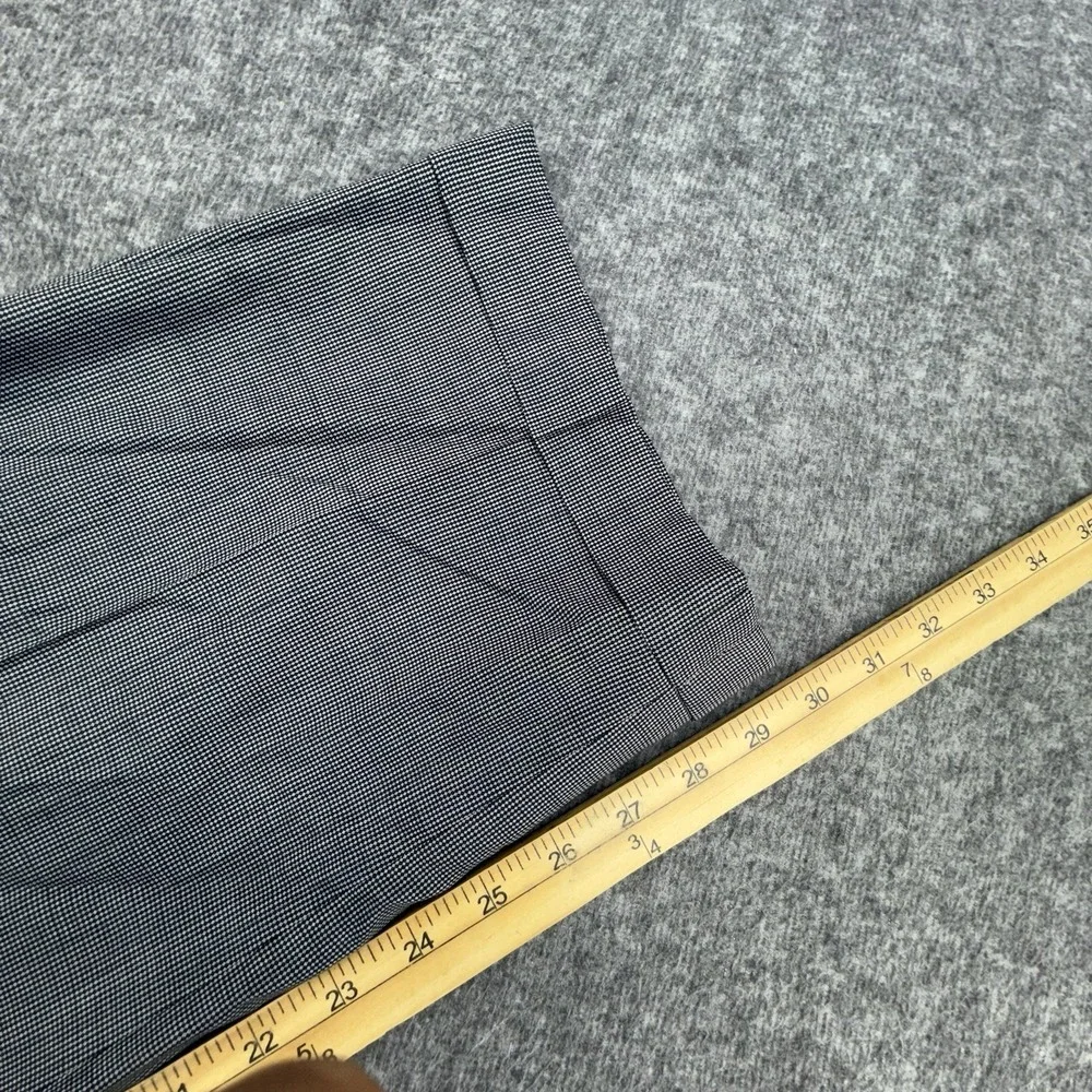 Canali‎ Men's 100% Wool Pleaded Dress Pants Black white Birdseye 38x30